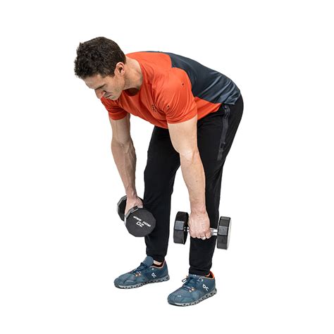 The Staggered Stance Dumbbell Romanian Deadlift follows the motion of picking up a dumbbell from the ground to the standing position, locking at the hips and...